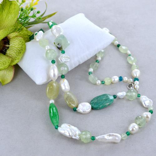 Collana Silverly In Argento 925 Con Agata Verde - Eleganza Cosmica, 46 Cm - 3