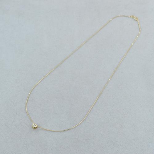 Collana In Oro Giallo 14K Con Ciondolo Mini Palma - Catena Regolabile 40-45 Cm, Gioiello Elegante Per Donna In Scatola Regalo