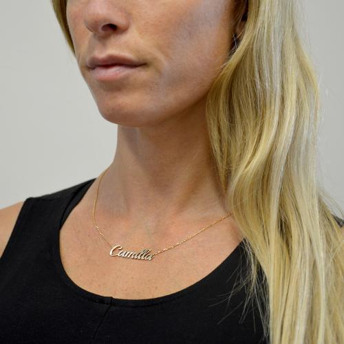 Collana Personalizzata Con Nome Ursteel, Acciaio Inox Placcato Oro 14k, Regalo Per Donne E Ragazze