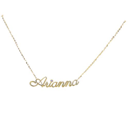 Collana Personalizzata con Nome e Fiore di Nascita - Foto Gioielli