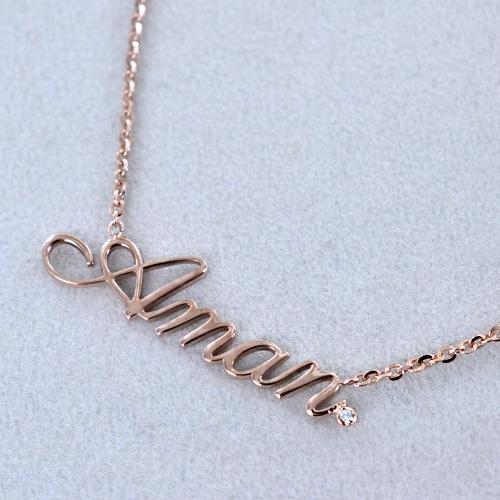 Collana con iniziale a forma di cuore - Italia