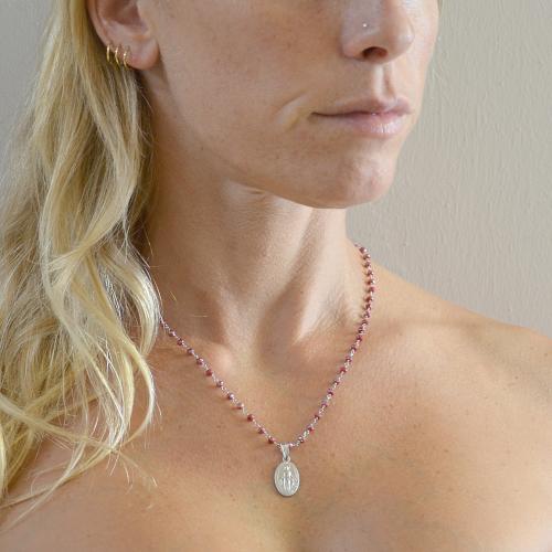 CUOKA MIRACLE Collana Stella Di David In Argento 925 - Ciondolo Protettivo Religioso Con Catena 22+2 Pollici