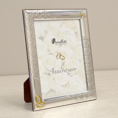 Cornice Argento Felicità con Orsetto 9x13 cm