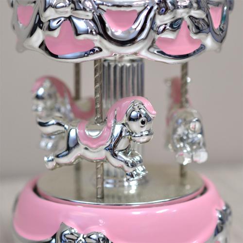 Carillon Giostra Con Cavalli E Luci LED Che Cambiano Colore, Suona 'You Are My Sunshine'. Regalo Romantico In Resina Dipinta A Mano Per Ragazze, Figlie O Nipoti.
