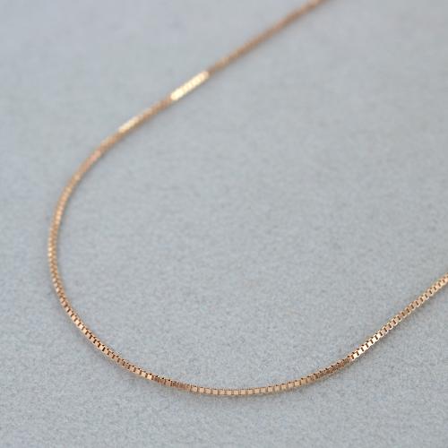 Catena Singapore in oro rosa 14K da 18 pollici Disponibile in spessori da 0,7 mm a 1 mm - Italia