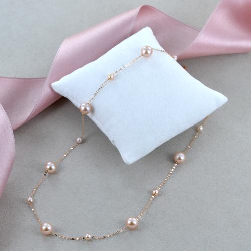 Acquista Collana da donna Maceo in taglio Rotondo 0.35 Carati , Oro