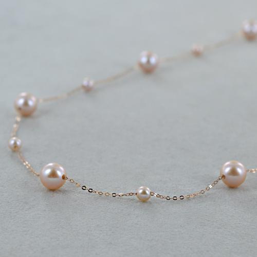 Collana a tre fili con perle pendenti – Ishwara Jewels