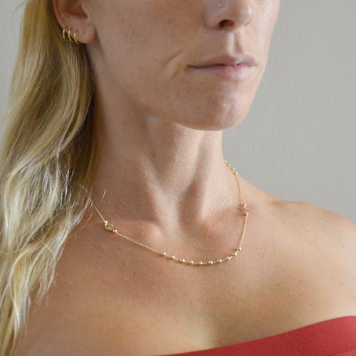 In acciaio inox placcato oro CZ collana cristiana ovale vergine maria ciondoli p