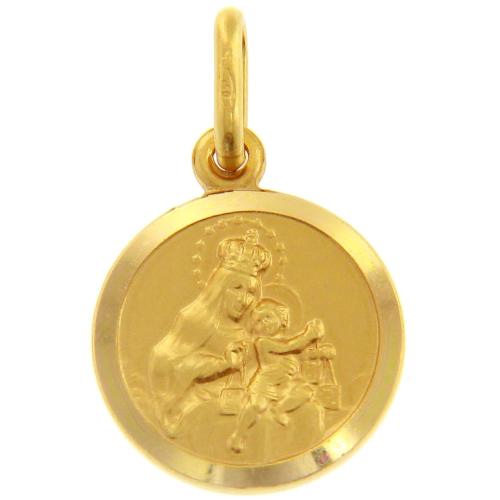 Medaglia conio scapolare volto di cristo e Madonna del Carmelo