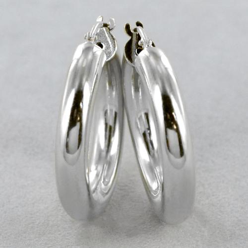 Orecchini A Cerchio Tuscany Silver In Argento Sterling 925 Riciclato Con Zirconi Cubici, Ipoallergenici, Regalo In Confezione - 4