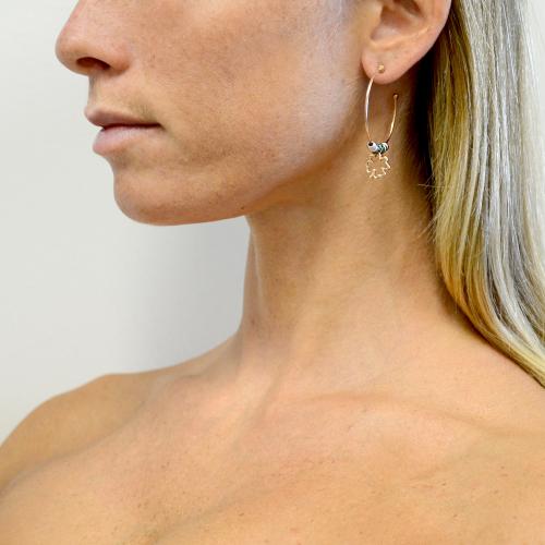 6 Paia Orecchini Argento 925 Per Donna - Cristallo, Cerchio, Zirconi, Quadrifoglio E Farfalla - Foto 11