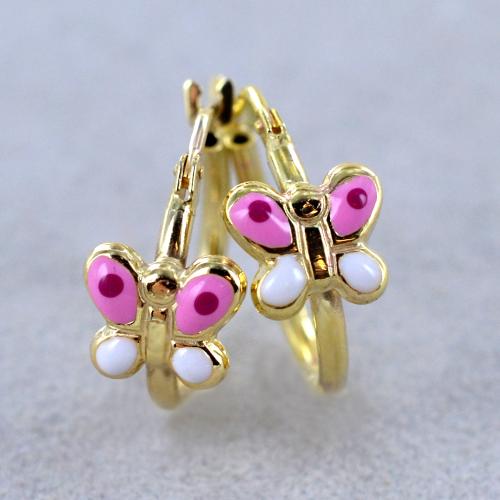 Orecchini A Bottone In Oro Giallo 14k Con Cubic Zirconia AAA - Chiusura A Vite, 6 Mm, Disponibili In 12 Colori, In Scatola Regalo - 5