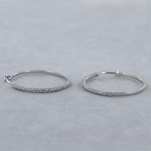 S925 Orecchini A Cerchio Argento E Oro Per Donna E Ragazza - 1,7x1,1 Cm - Confezione Regalo Kristland