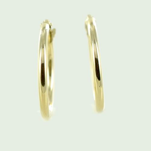 Orecchini A Cerchio Infinito In Oro Giallo 14K - Modello Endless, 10-18 Mm, Senza Saldatura, Fatti In USA - Ideali Per Piercing Multipli