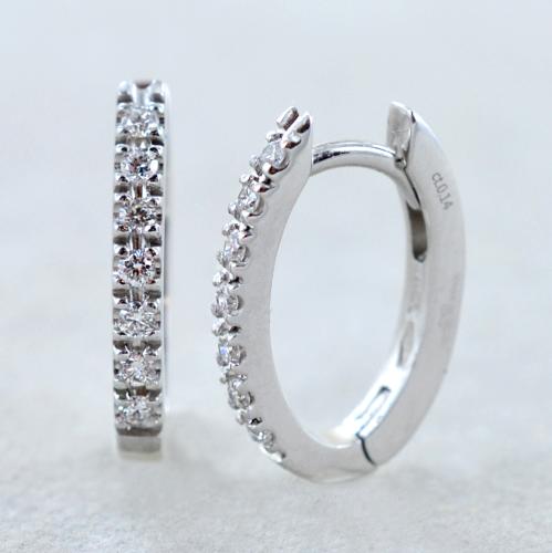 Orecchini Swarovski Orecchini A Cerchio Ovale In Argento Sterling - Foto 8