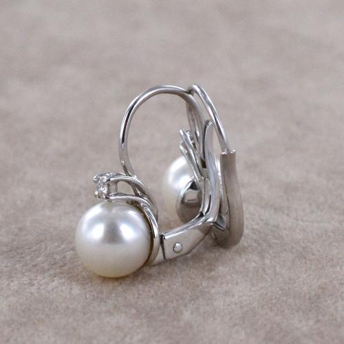 Orecchini Pearl drops argentati lunghi con perle barocche e di fi