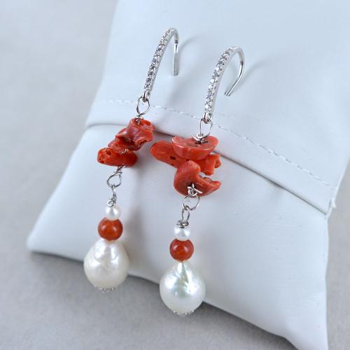 Orecchini In Argento 925 E Ceramica - LE PERLE DI CALTAGIRONE - Luxury Zone - Foto 9