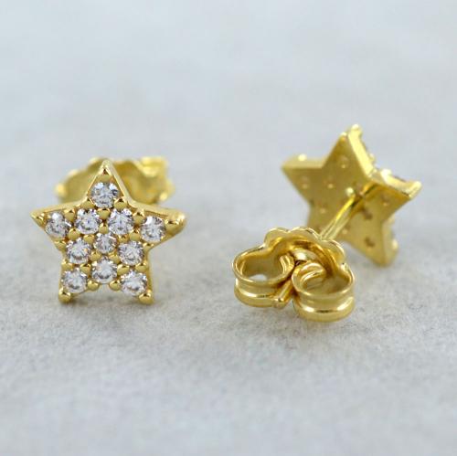 Orecchini Visconti Stella in oro e diamanti | Franco Cuomo Gioielli