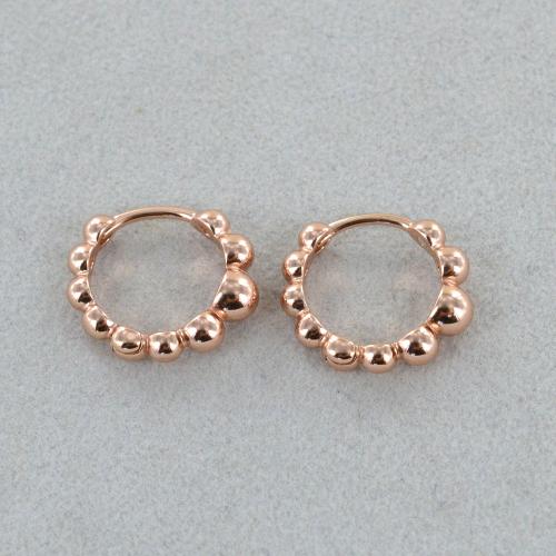 Orecchini a cerchio ovali grandi vintage leggeri in argento degli anni '90 - Italia