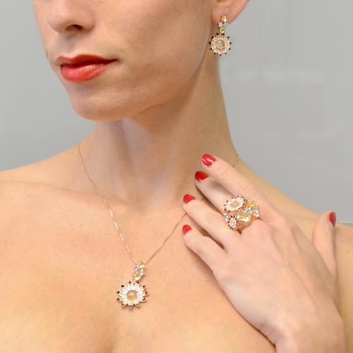 Craslymo Orecchini A Cerchio In Argento 925 Con Zirconi - 10 Mm Di Diametro, Ipoallergenici, Per Donna E Uomo, Regalo In Sacchetto Velluto - 4