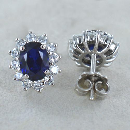 HuooNew 1 Coppia Di Orecchini Rotondi In Argento Sterling 925 Con Inlay Giving A Gift To A Young Girl P 398297944