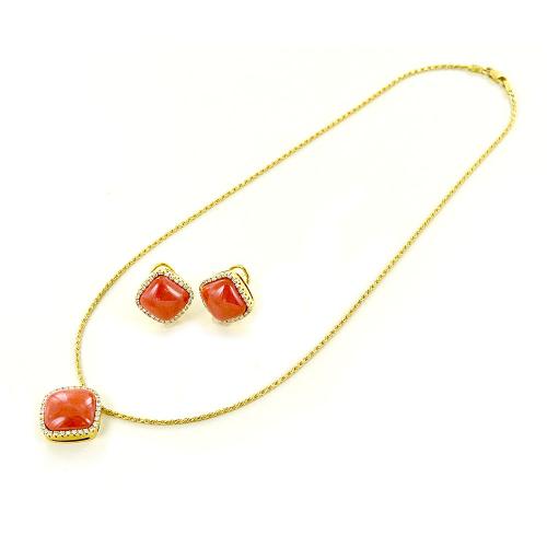Orecchini in Oro Bianco, Corallo Rosso, Smeraldi, Oro Rosa