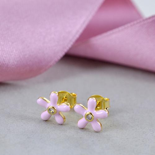 Orecchini Nanan da bambina in argento fiore NAN0495 Gioielloro La tua g