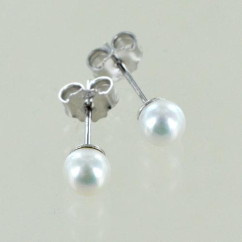 Pearlove Orecchini A Perla D'Acqua Dolce In Argento 925 Sterling Con Zirconi - Ipoallergenici, Regalo Per Donna In Scatola Portagioie - 3