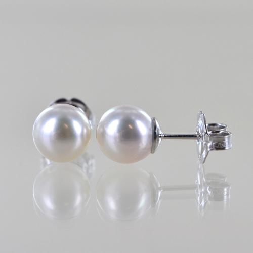 LES POULETTES BIJOUX - Collana Girocollo in Argento 925 2 Perle Coltivate da 6 mm - Classics