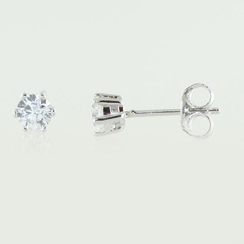 SILBERTALE Set di orecchini in argento sterling 925, 3-7 mm, con
