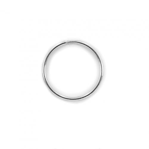 NKlaus Orecchino Singolo A Perno In Oro Bianco 585 (14kt) Con Zircone Bianco – 5,3 Mm - 5