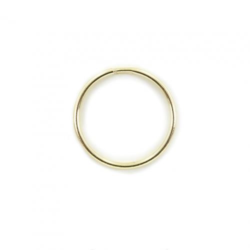 NKlaus Orecchini A Cerchio Oro Giallo 375 (9 Carati) – Modello 4905 – Tondi Lucidi Da 15mm (confezione Singolo Orecchino)
