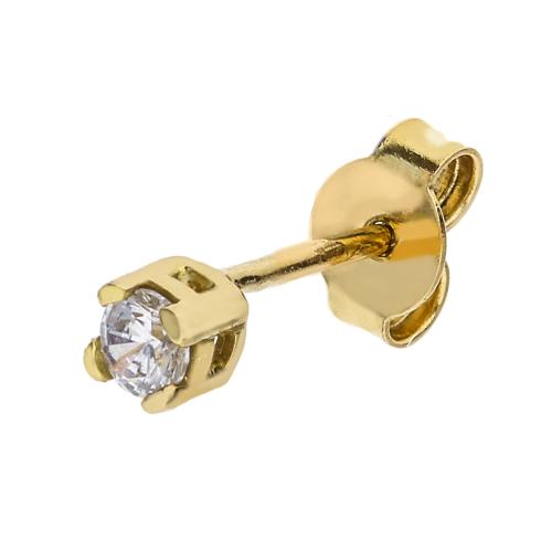 Orecchino Singolo Catena Tennis Pendente Oro Marlù 31or0003-lf - Foto 6