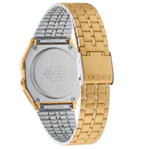 Orologio stainless steel back deals oro