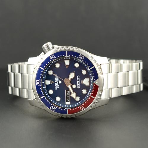 Orologio Citizen Uomo Promaster Diver 200 Meccanico blu e rosso