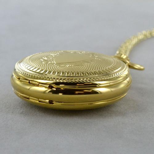 Orologio Da Tasca Automatico Esprit Du Temps Con Doppio Coperchio - Cassa In Metallo Dorato, Vetro Minerale, Quadrante 24H E Lancette Fluorescenti - 2