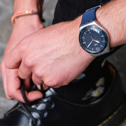 Orologio da Uomo Swatch BLUE SUIT BIG CLASSIC YWS453 Orologi
