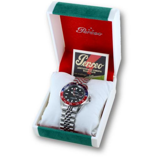 Orologio Perseo Trestelle GMT Rosso e Blu 6790 01 Gioielloro