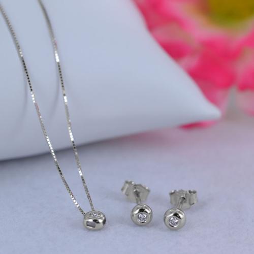 Parure Gioielli Sposa Punto Luce Parure Set Di Orecchini E Collana