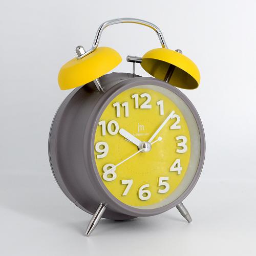 Sveglia al quarzo campana silenziosa giallo - Sveglie magazzino |  Gioielloro.it