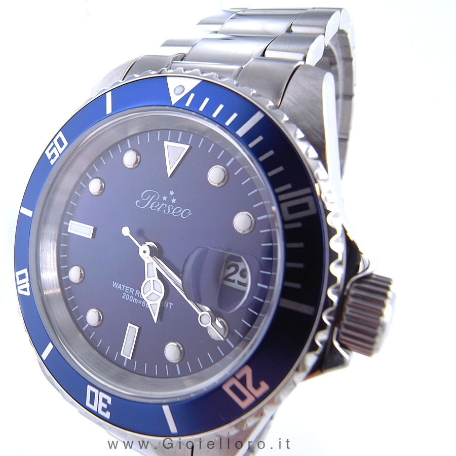 Orologio Perseo Modello Submariner Blu al Quarzo 6789 | Gioielloro.it - La  tua