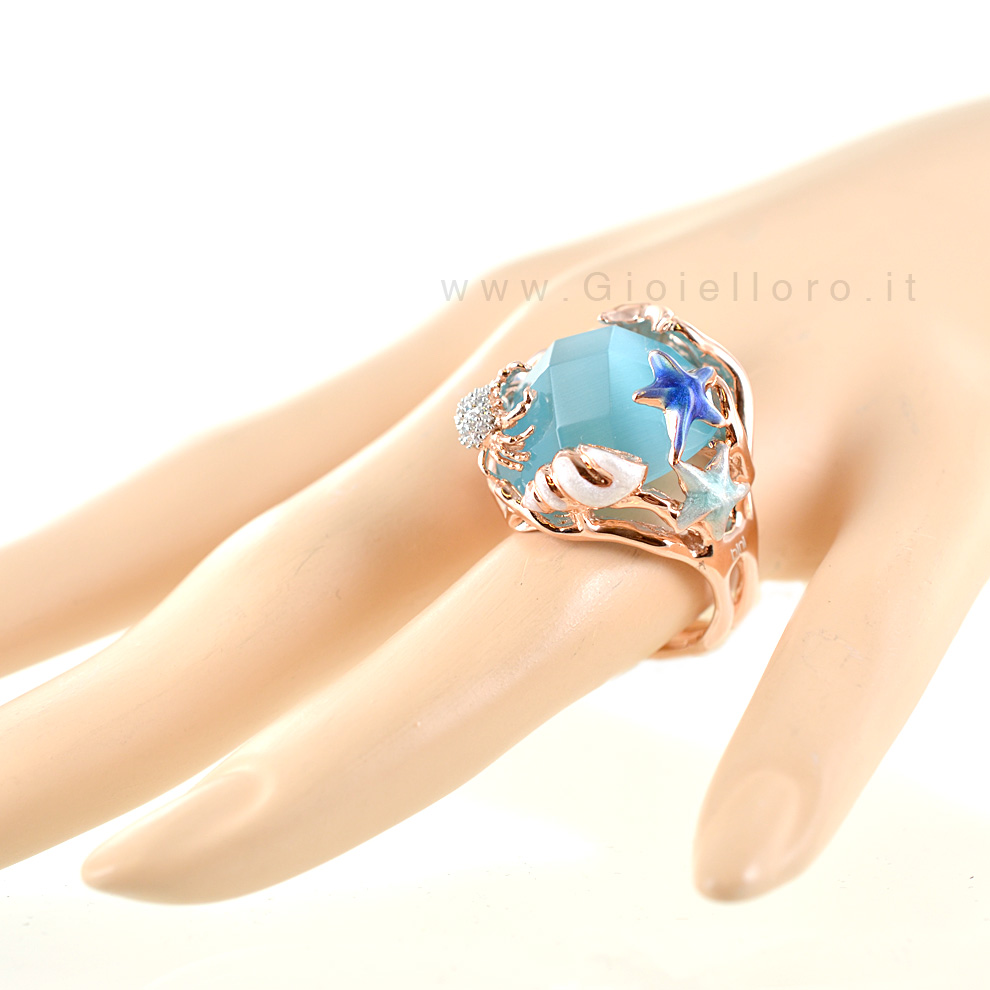 TreasureBay Orecchini Fatti A Mano In Argento E Pietra Agata Blu - 12 Mm - Gioielli Artigianali Per Donna