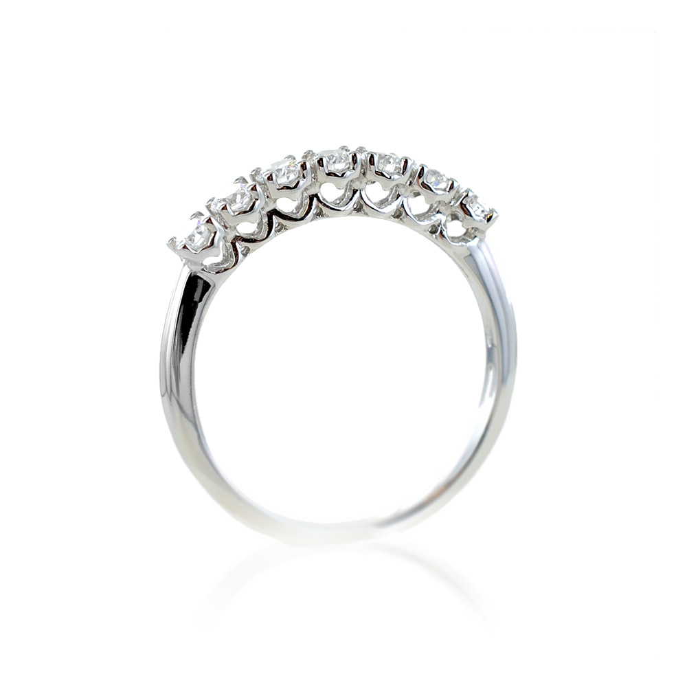 Anello Riviera con 7 Diamanti per carati 0.52 G VS Gioielloro La tua gi