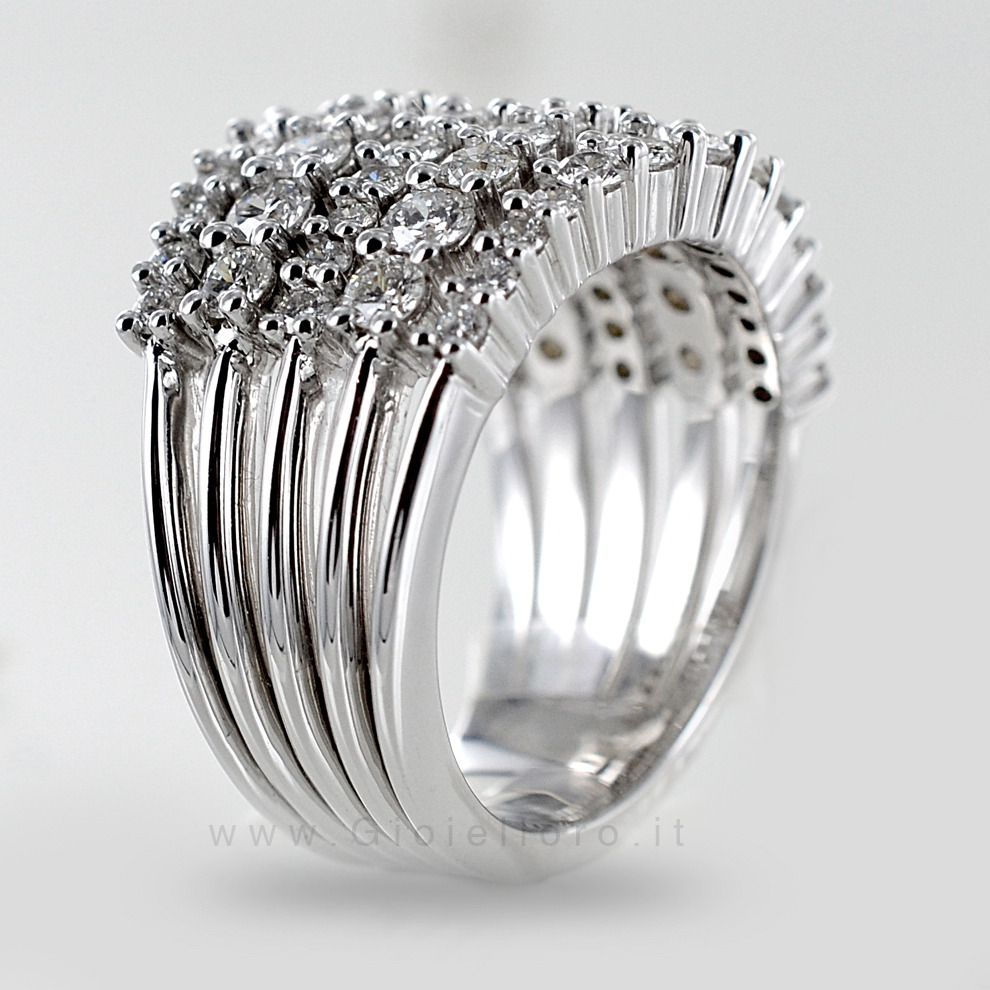 Anello Fascia Sophia Oro Bianco E Diamanti - 1415611 • Stroili - Foto 10