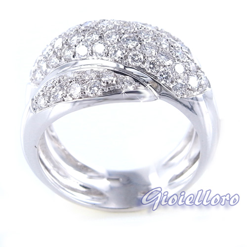 Anello fascia online brillanti damiani