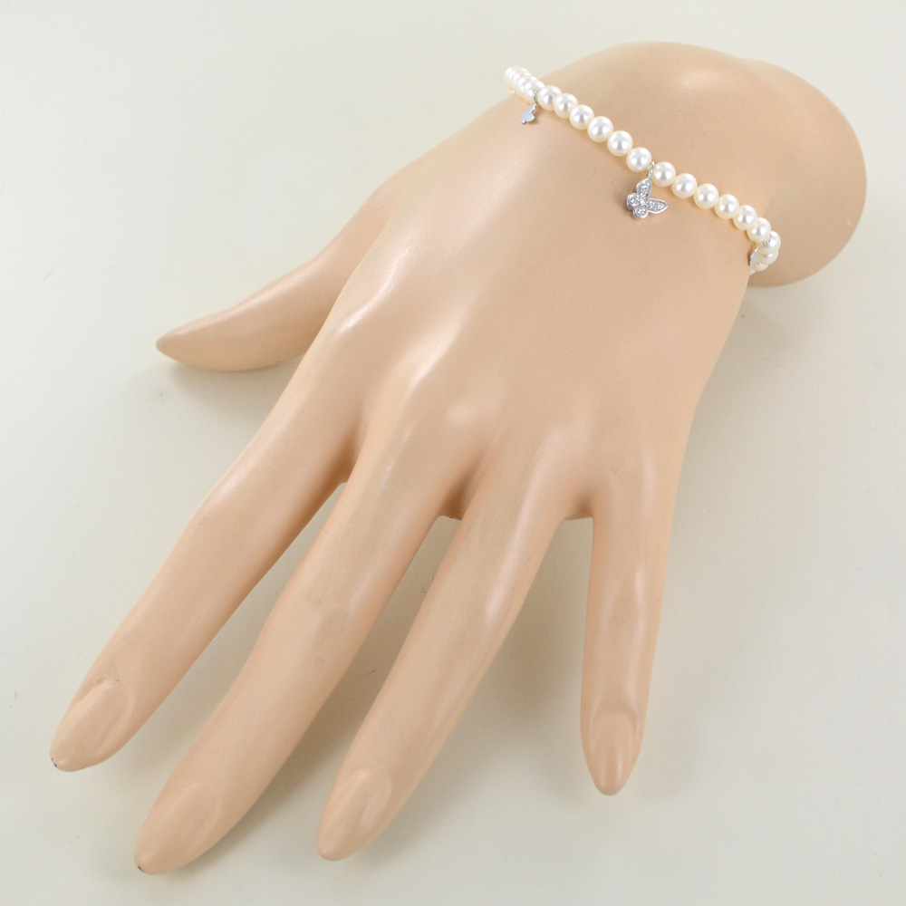 Salvini Bracciale Farfalla Oro Rosa e Diamante