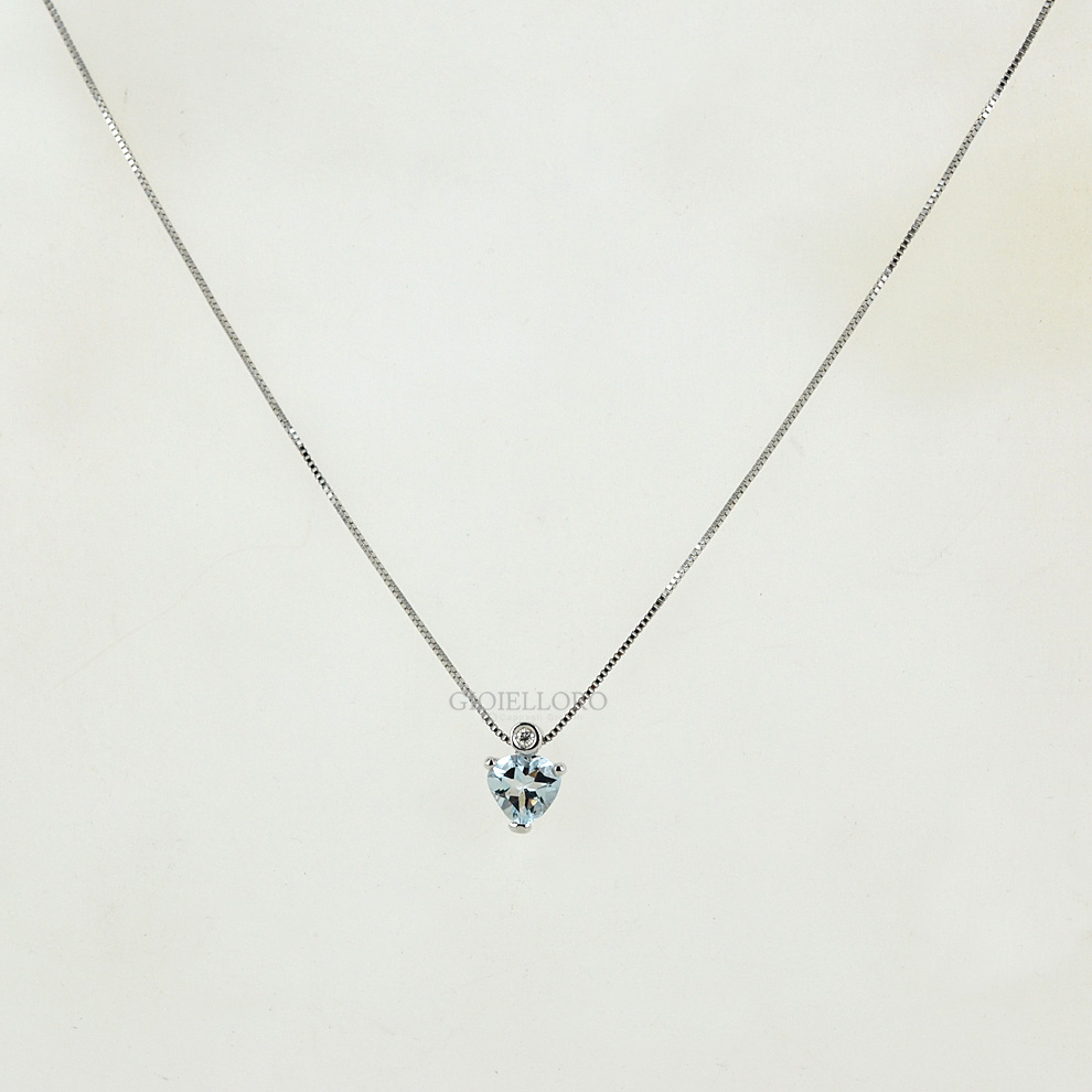 Elli Diamonds Collana Argento 925 Con Ciondolo Cuore E Diamante 0,015 Ct – Gioiello Di Lusso Per Donna