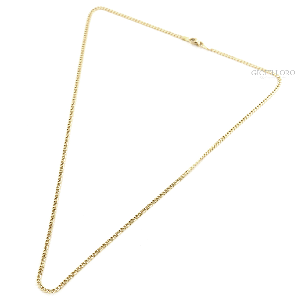 Catenina Uomo Oro Giallo 333 o 585 Grumetta Piatta, largh. 4