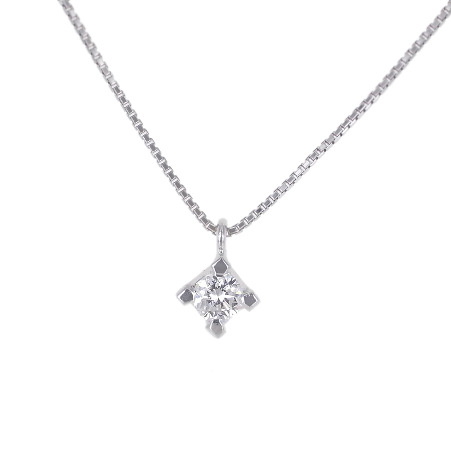 Collana con pendente Trilogy piccolo a scalare con diamanti carati 0.15 F | Gio