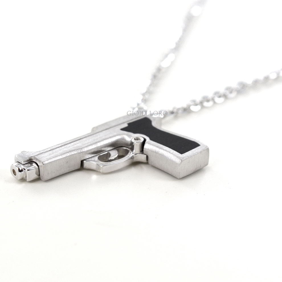 Pendentif Pour Homme Zancan EPE051BR En Or Avec Diamants - Neuf Avec étiquettes, Made In Italy